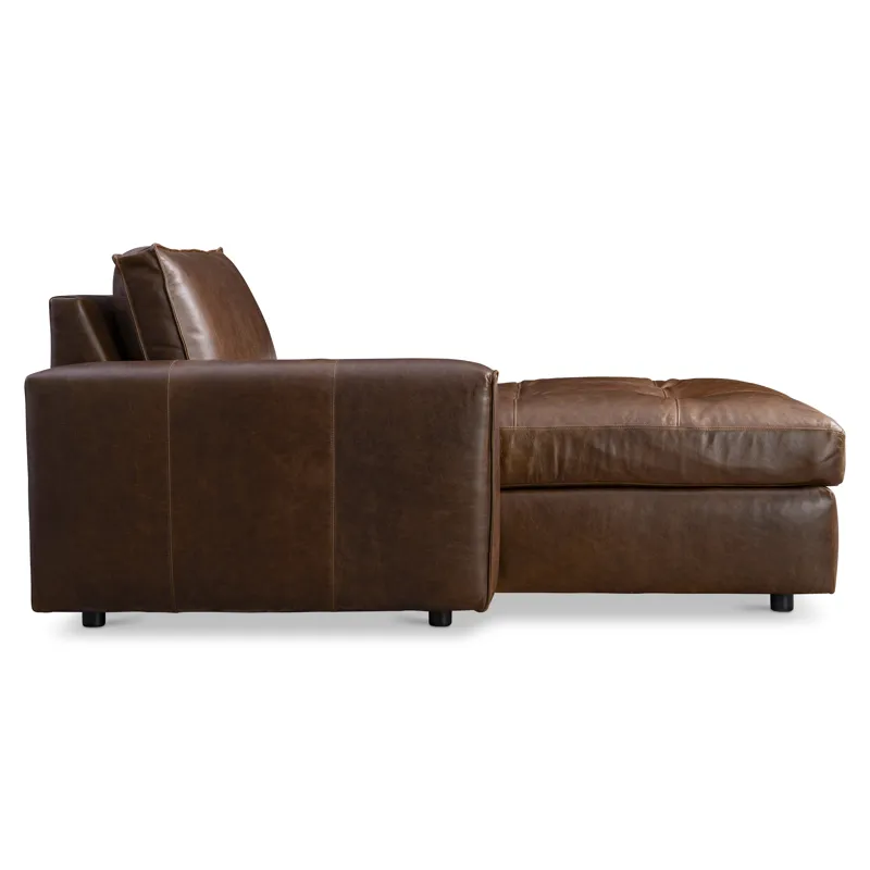 Nest Leather Left Arm Chaise