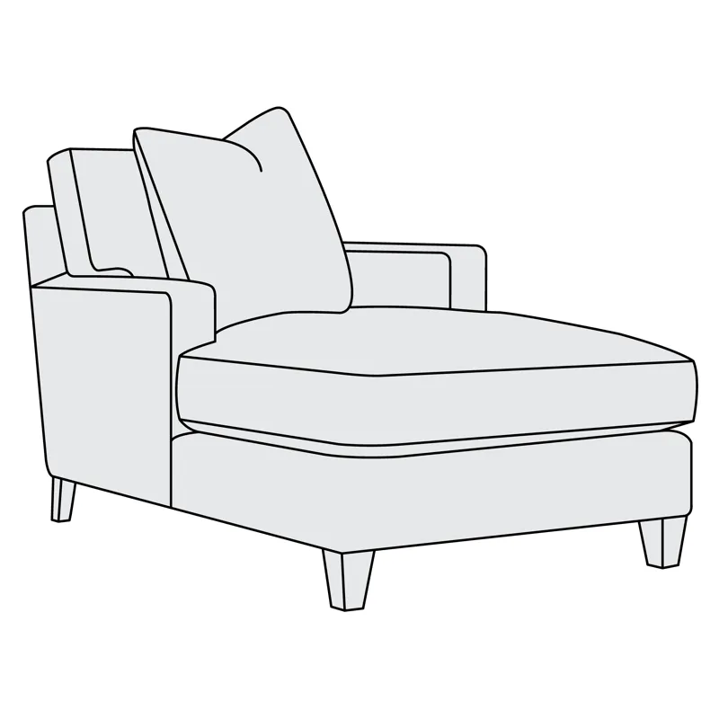 Mila Fabric Chaise