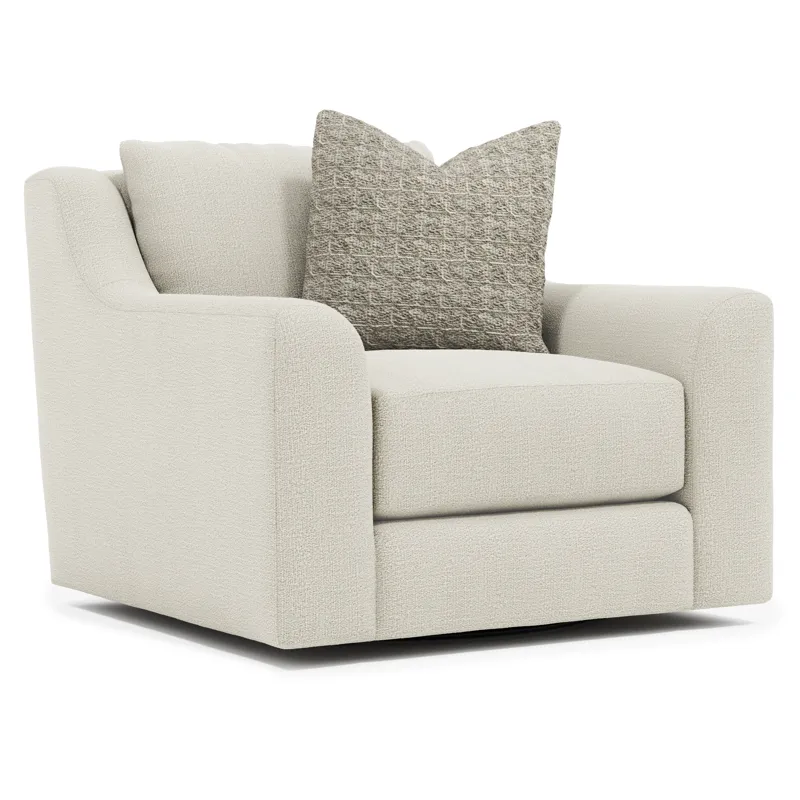 Plush Gabi Fabric Swivel Chair