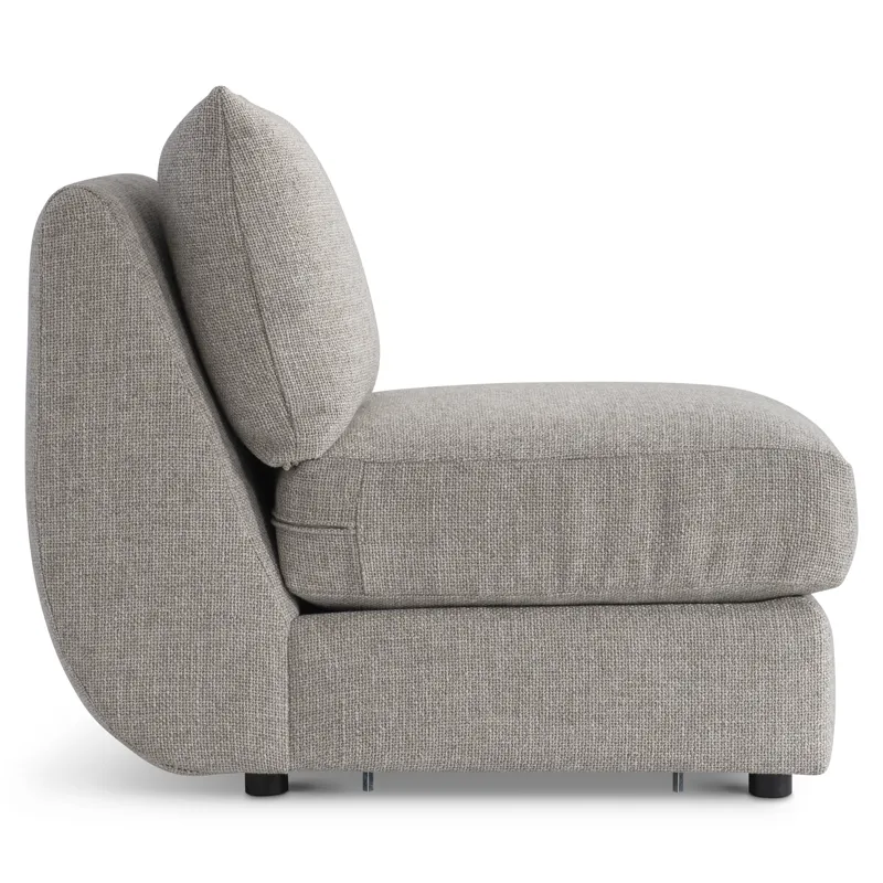 Moretti Fabric Armless Chair
