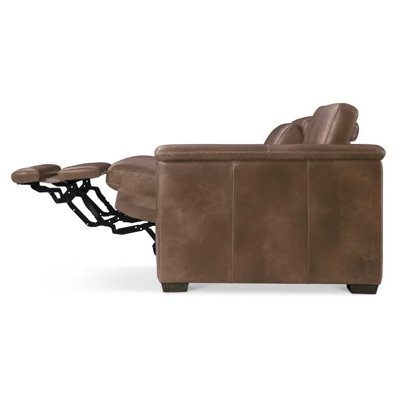 Lioni Leather Right Arm Power Motion Loveseat