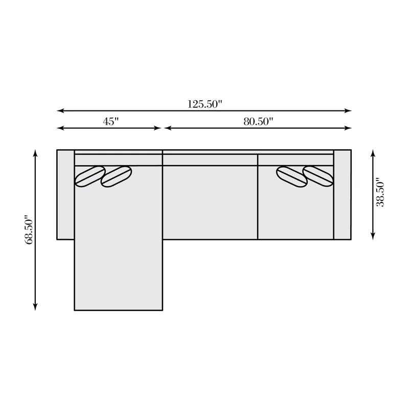 Plush Nest Fabric Sectional