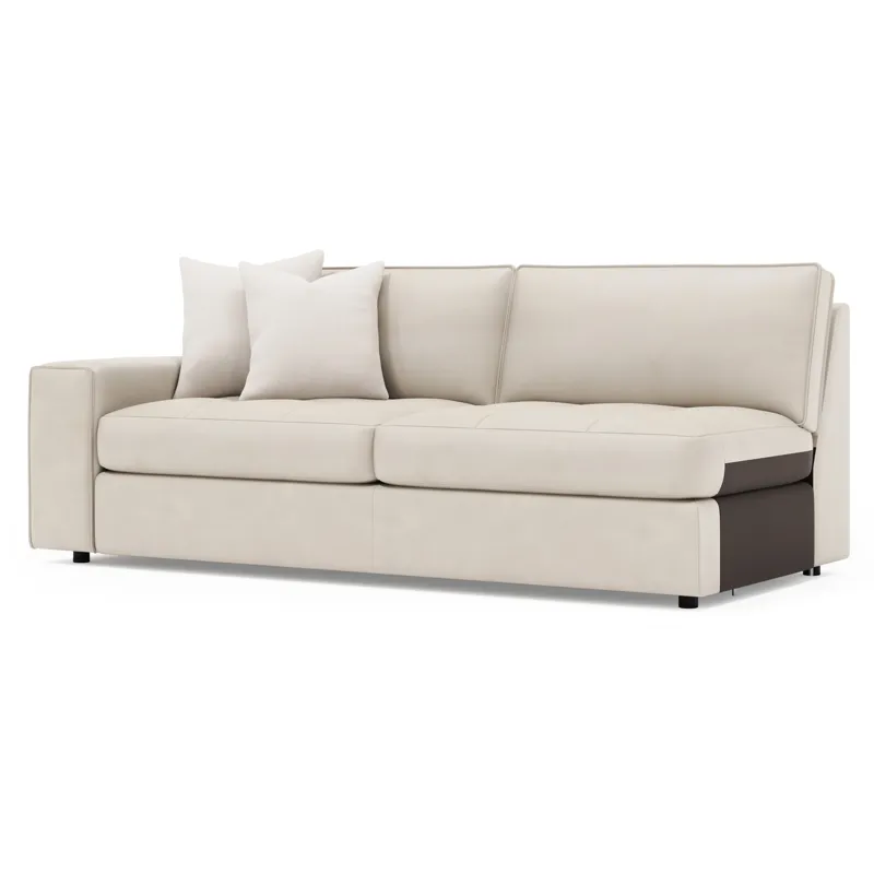 Nest Leather Left Arm Loveseat