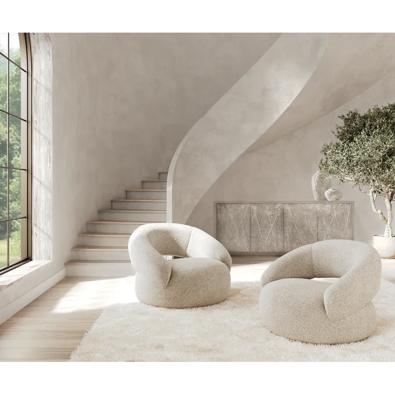 Cleo Fabric Swivel Chair