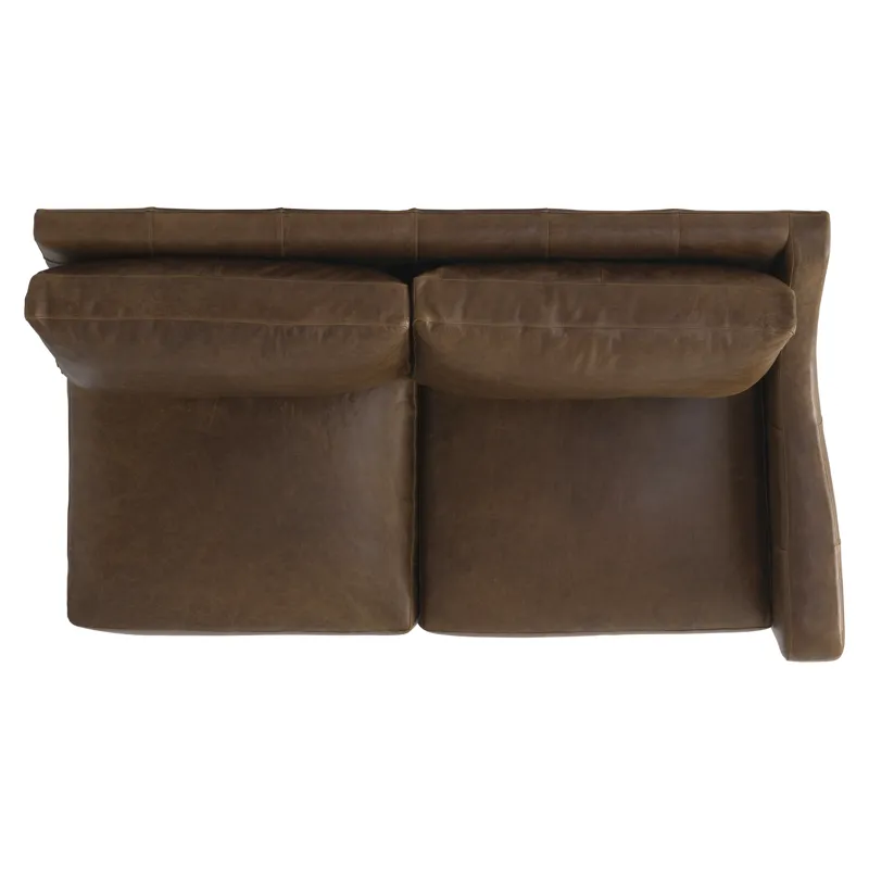 Ventura Leather Right Arm Loveseat