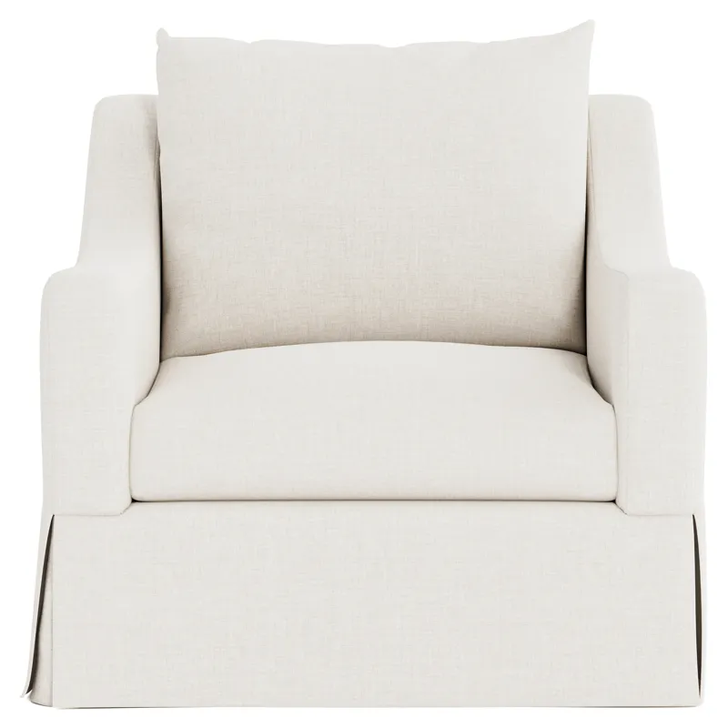 Plush Grace Fabric Swivel Chair