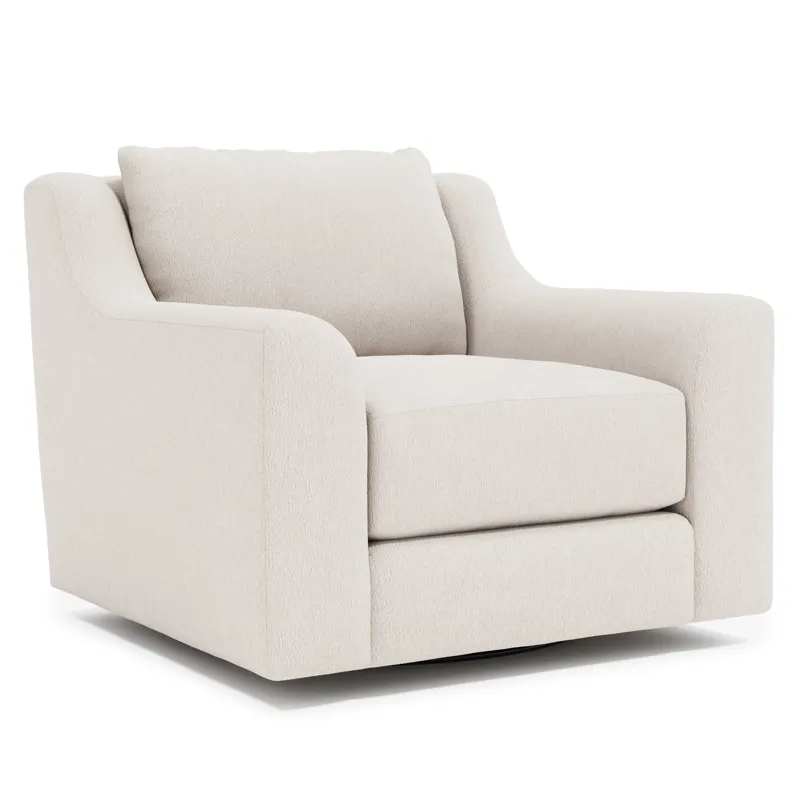 Plush Gabi Fabric Swivel Chair
