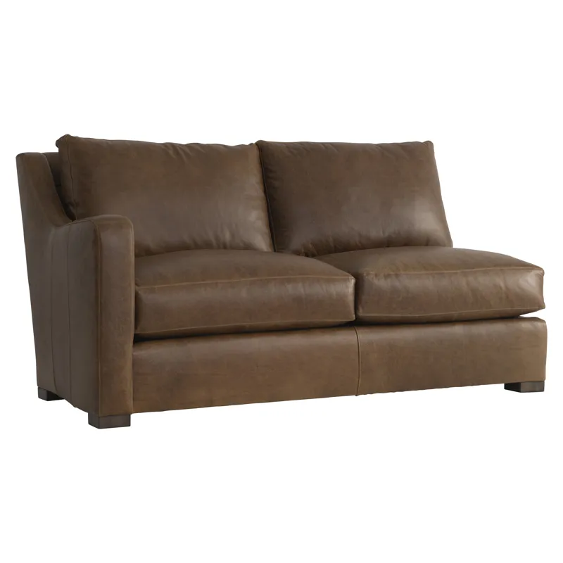 Ventura Leather Left Arm Loveseat