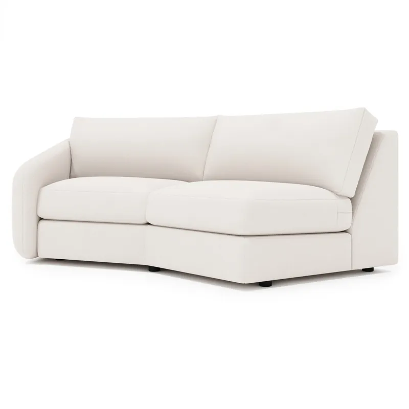 Soleil Fabric Left Arm Loveseat