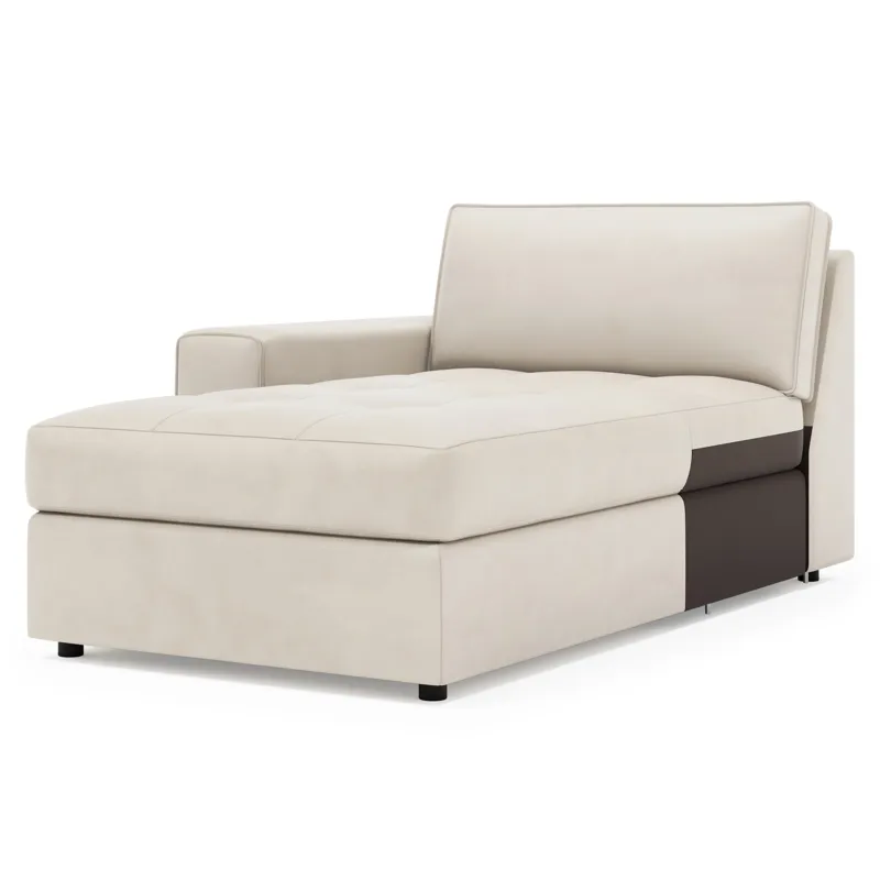 Nest Leather Left Arm Chaise