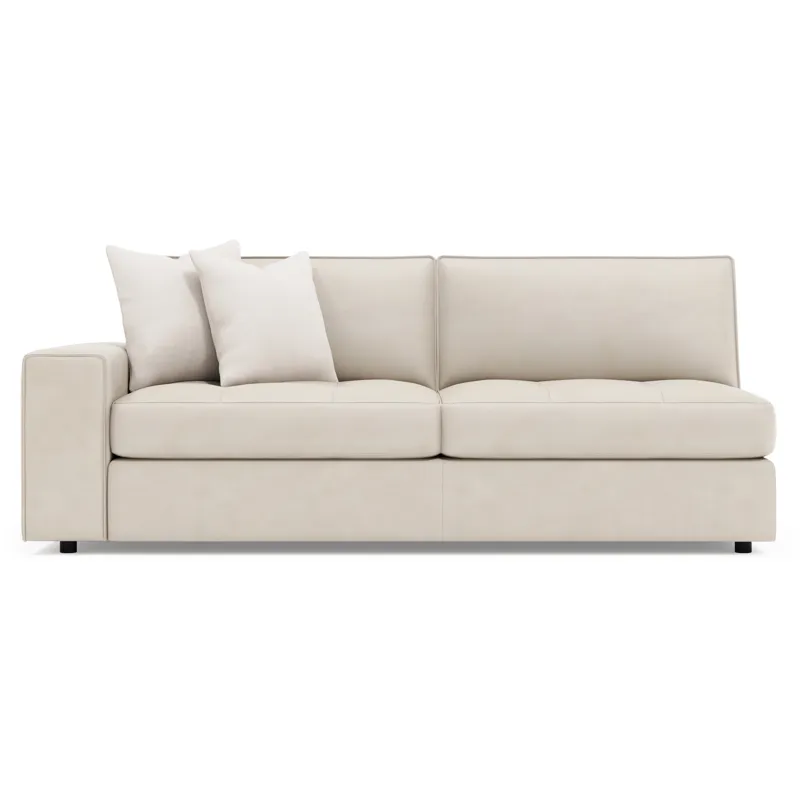 Nest Leather Left Arm Loveseat