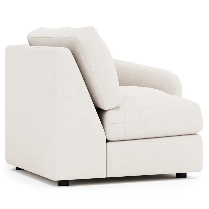 Soleil Fabric Right Arm Loveseat