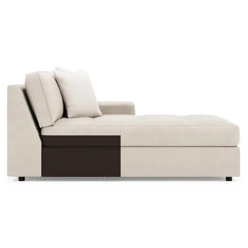 Nest Leather Right Arm Chaise