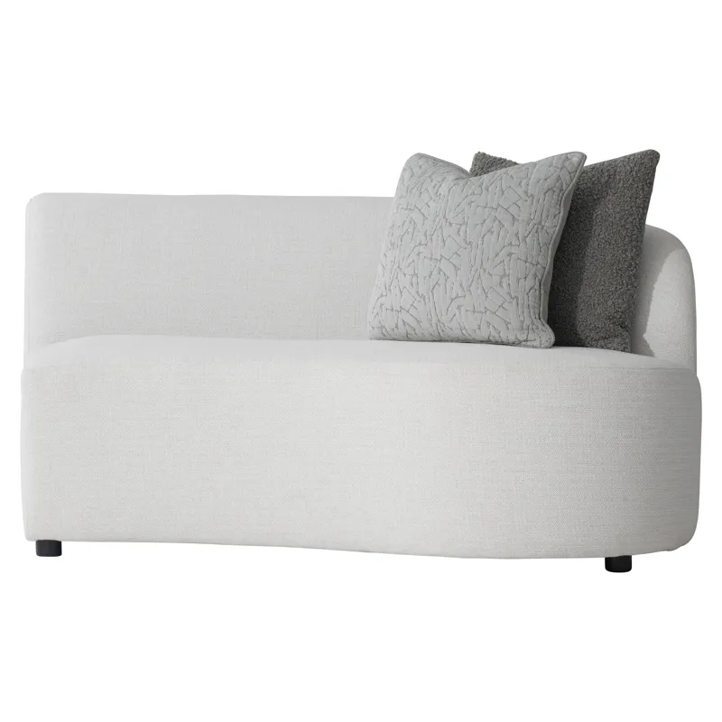 Plush Elle Fabric Right Arm Loveseat