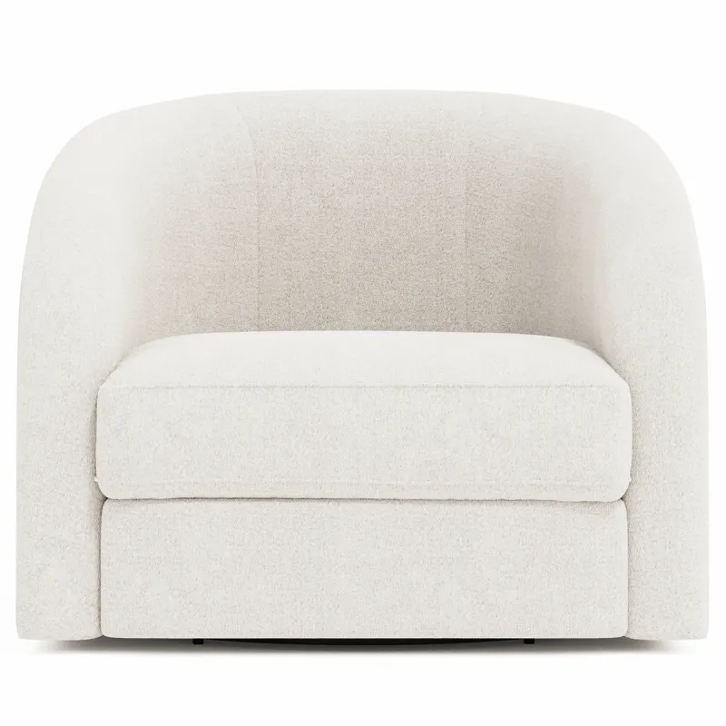 Plush Terra Fabric Swivel Chair