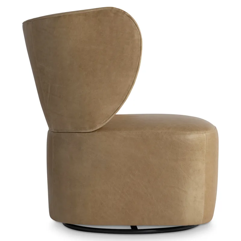Oliver Leather Swivel Chair