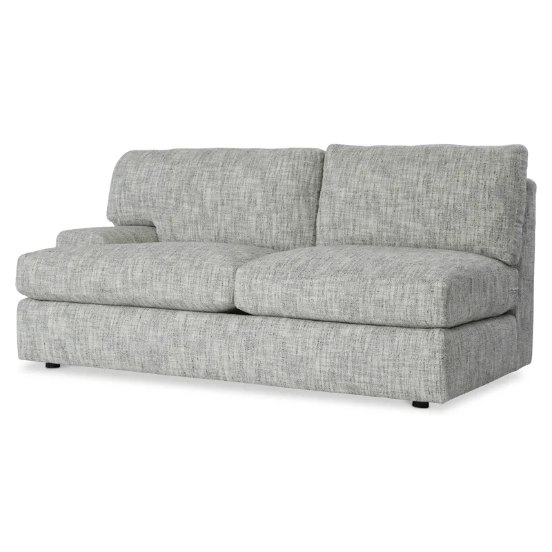 Plush Serena Fabric Left Arm Loveseat
