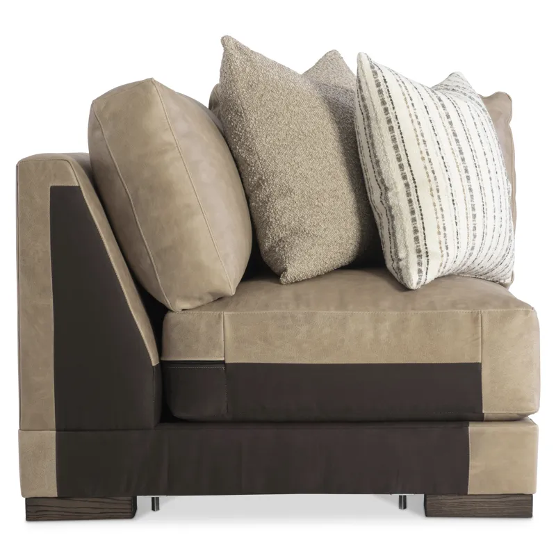 Lars Leather Corner Chair