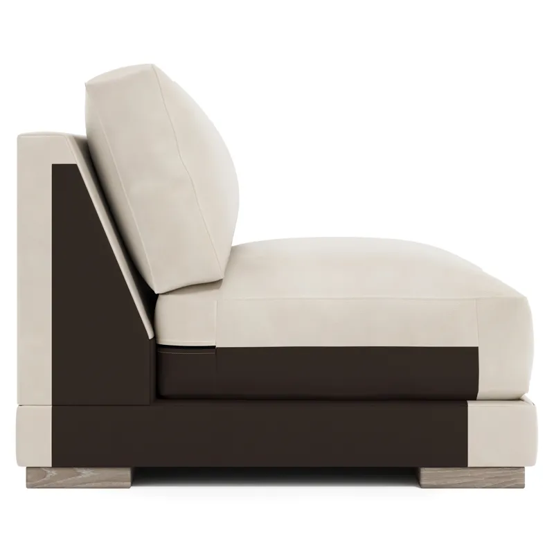 Lars Leather Armless Chair