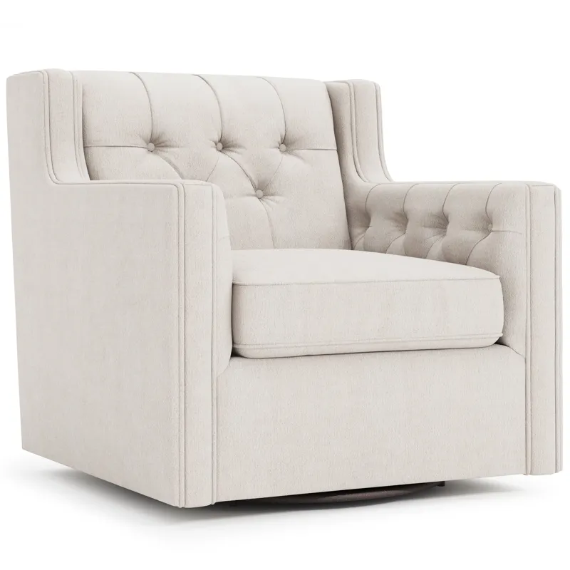 Candace Fabric Swivel Chair