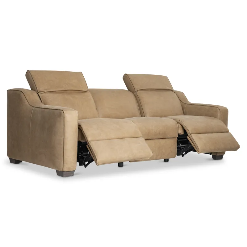 Flynn Leather Power Motion Sofa