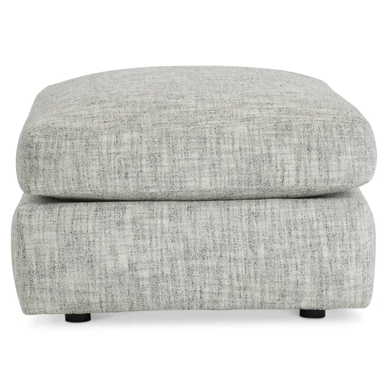 Plush Serena Fabric Ottoman