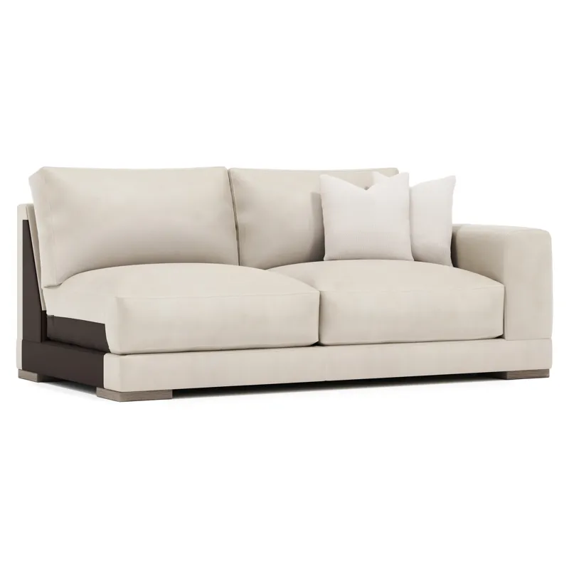 Lars Leather Right Arm Loveseat