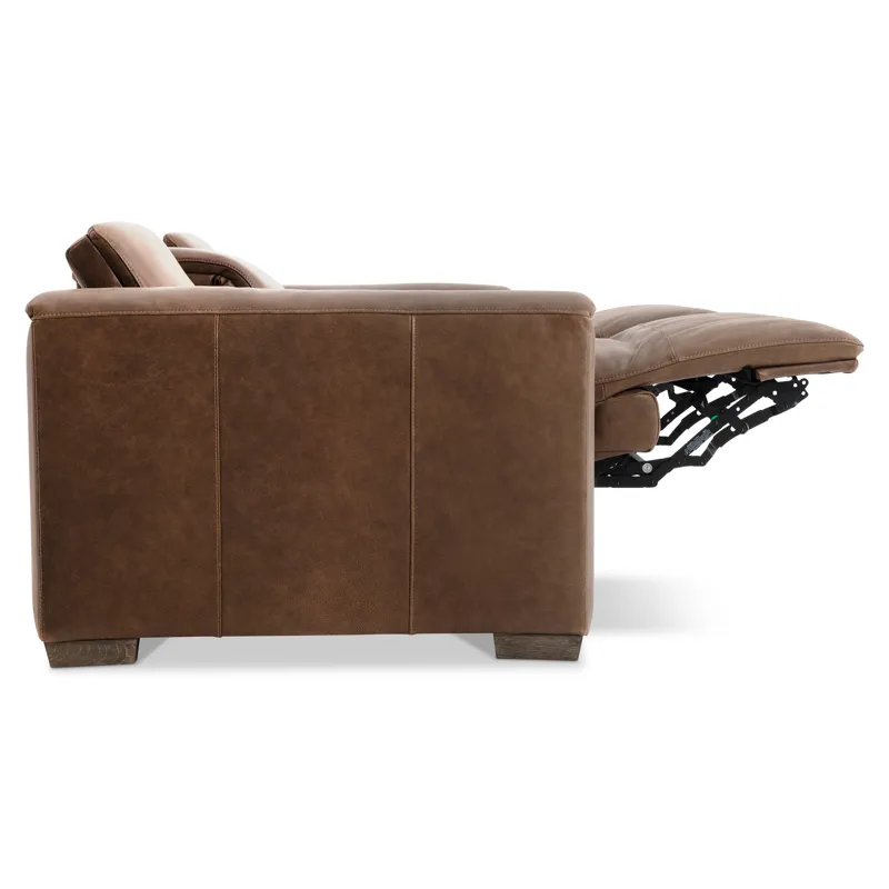 Billings Leather Power Motion Sofa
