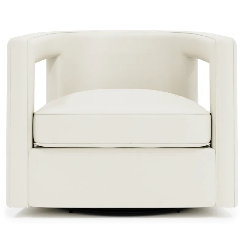 Alana Leather Swivel Chair