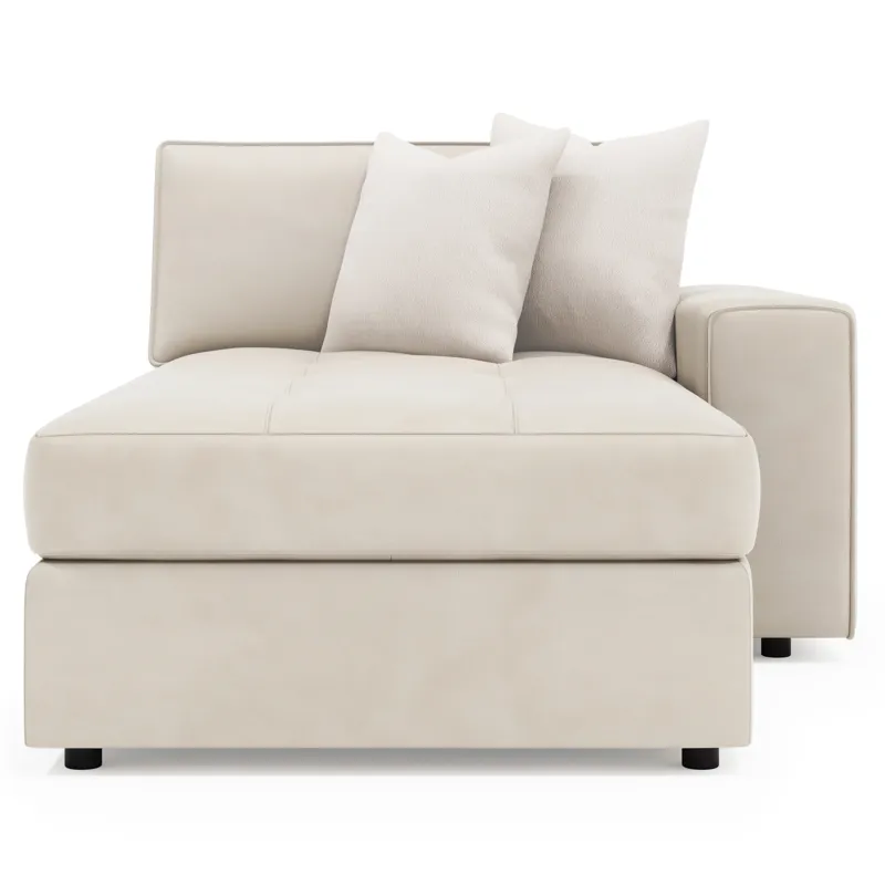 Nest Leather Right Arm Chaise