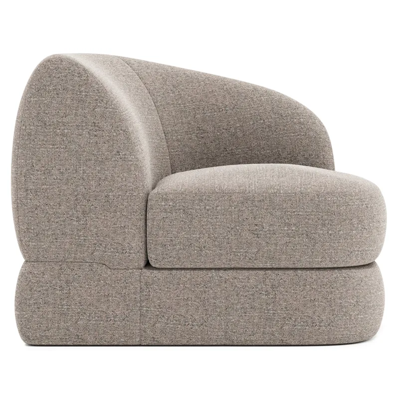 Sylvio Fabric Right Arm Chair