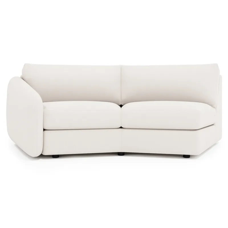 Soleil Fabric Left Arm Loveseat
