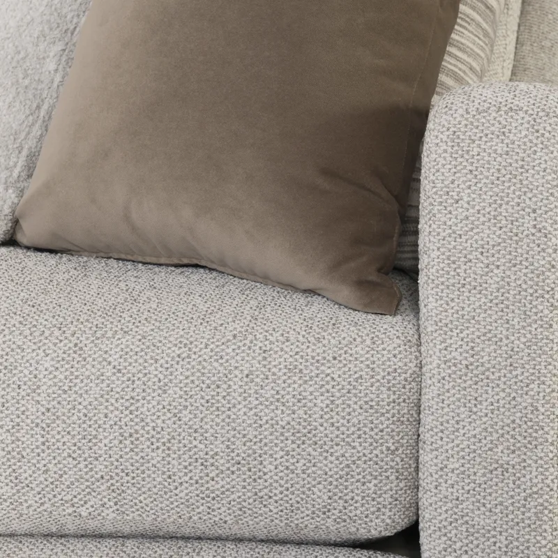 Plush Ventura Fabric Right Arm Loveseat
