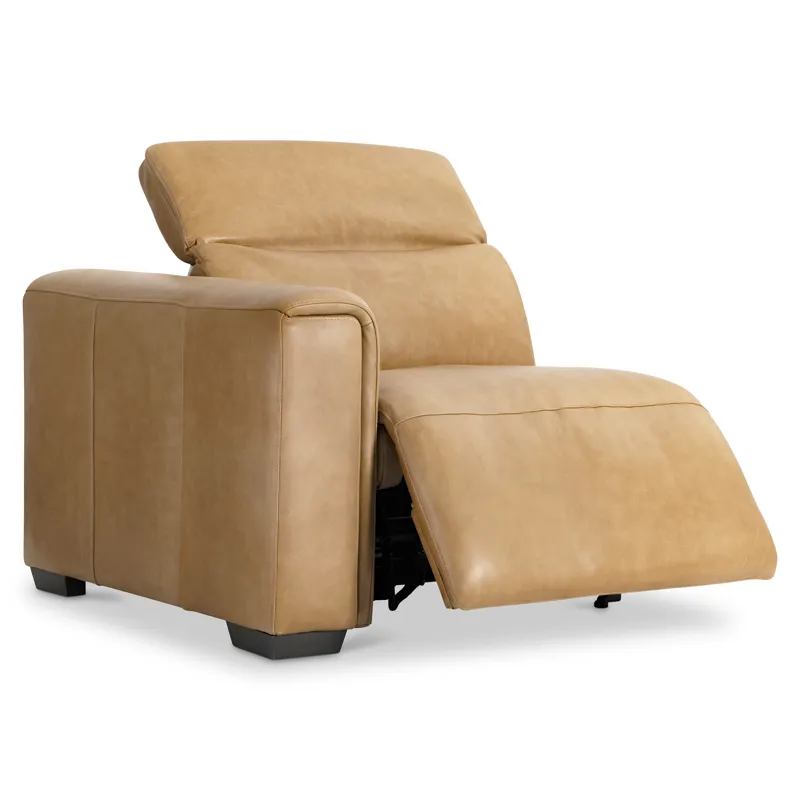 Billings Leather Left Arm Power Motion Chair