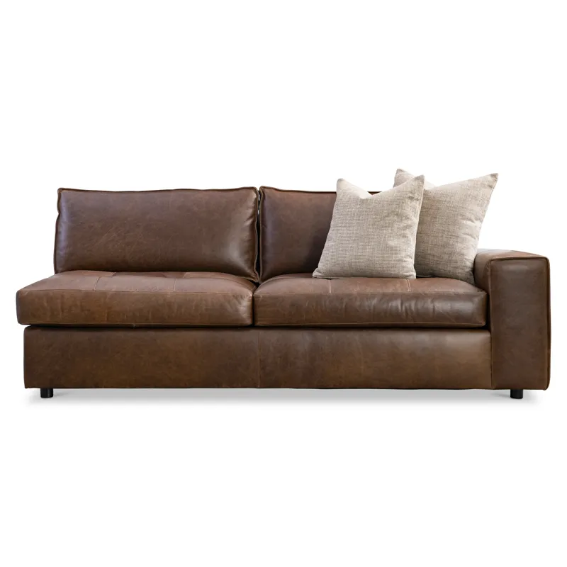 Nest Leather Right Arm Loveseat