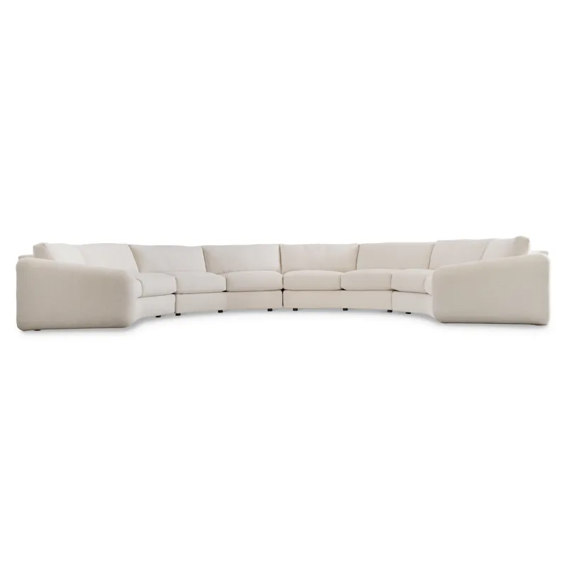 Plush Soleil Fabric Sectional