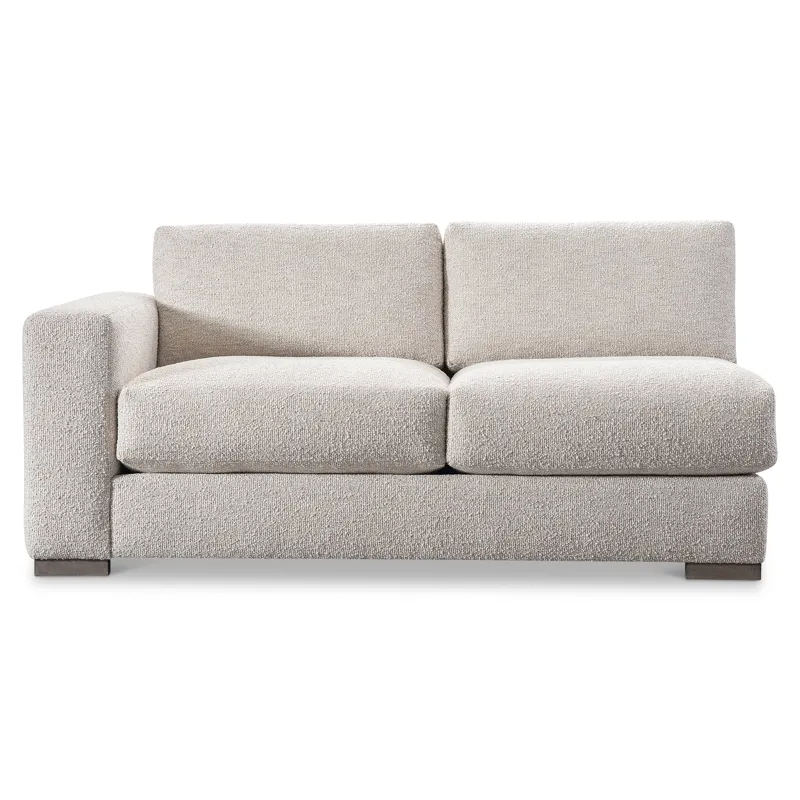 Drew Fabric Left Arm Loveseat