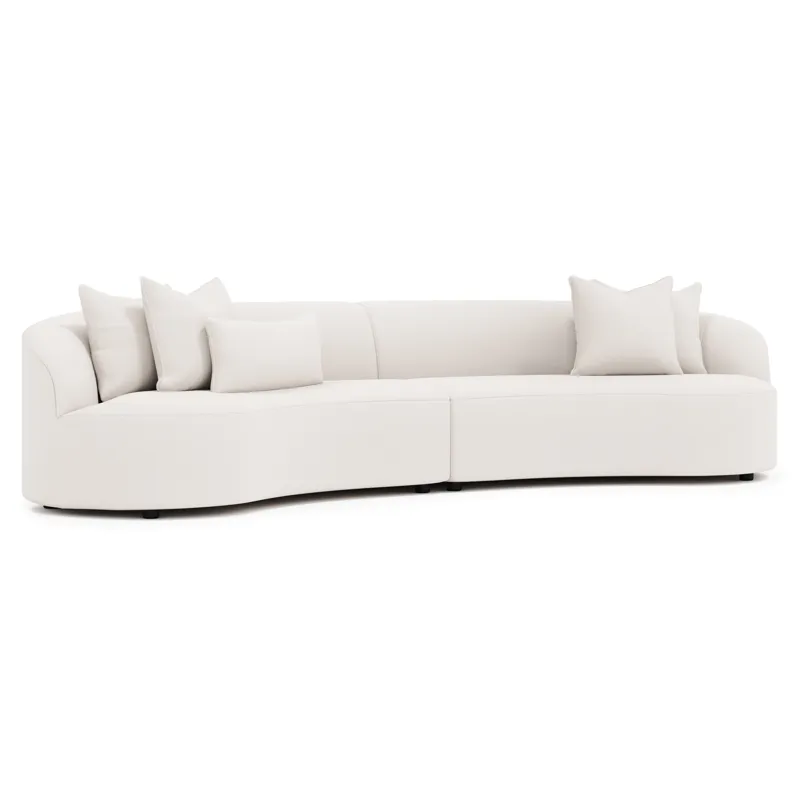 Plush Elle Fabric Sectional