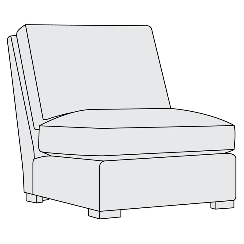 Keirnan Leather Armless Chair