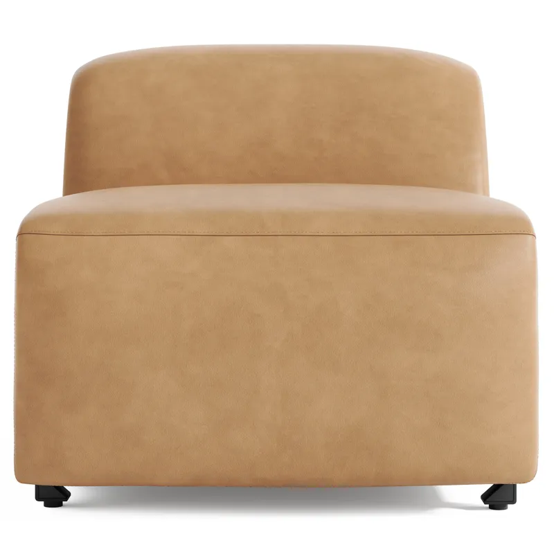 Billings Leather Armless Chair