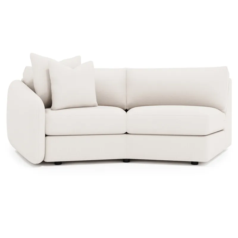 Soleil Fabric Left Arm Loveseat