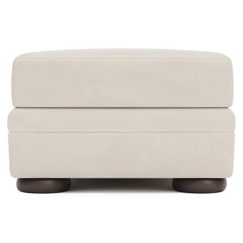 Harrison Leather Ottoman