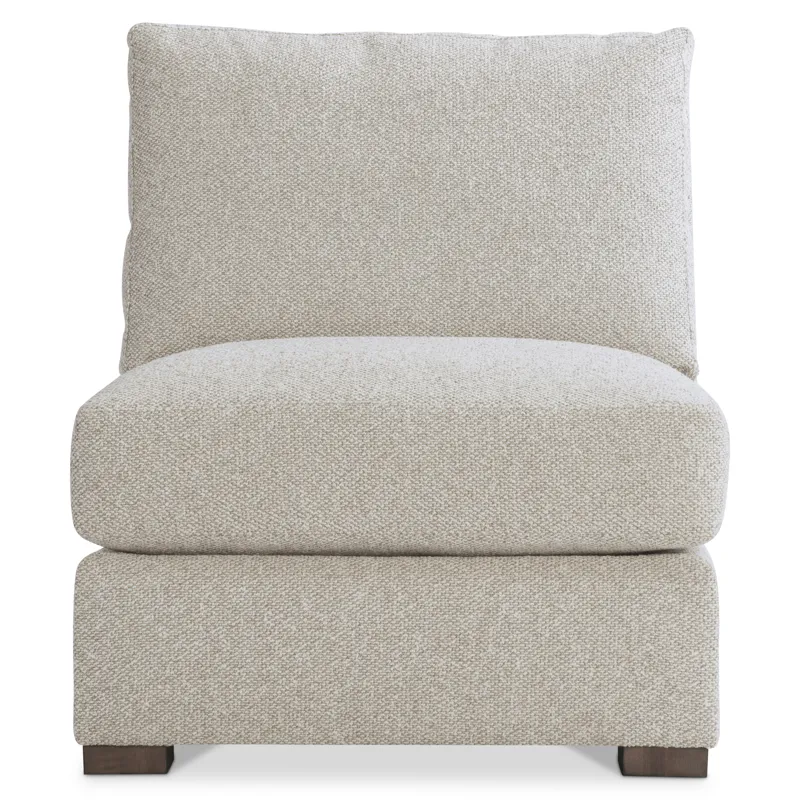 Plush Ventura Fabric Armless Chair