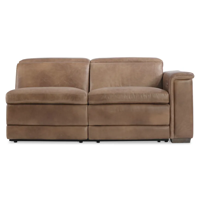 Lioni Leather Right Arm Power Motion Loveseat