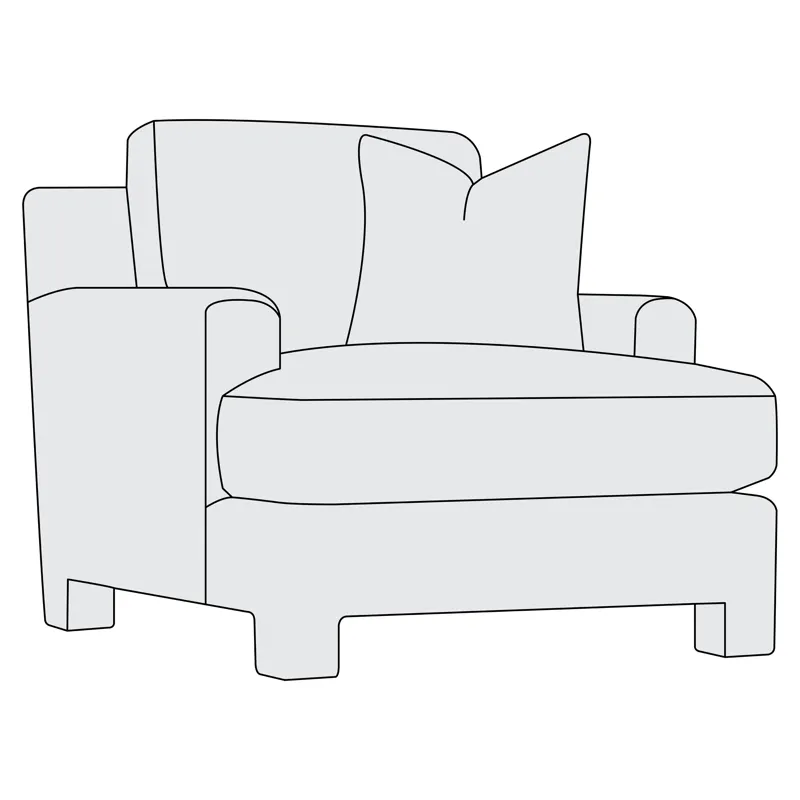 Plush Mily Fabric Chair