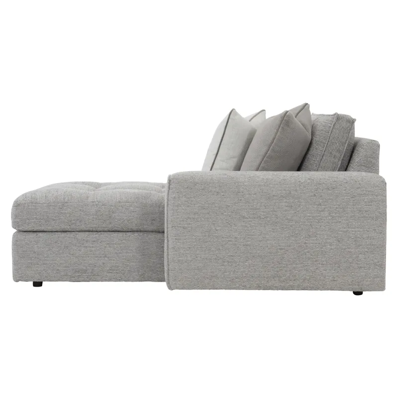 Plush Nest Fabric Right Arm Chaise