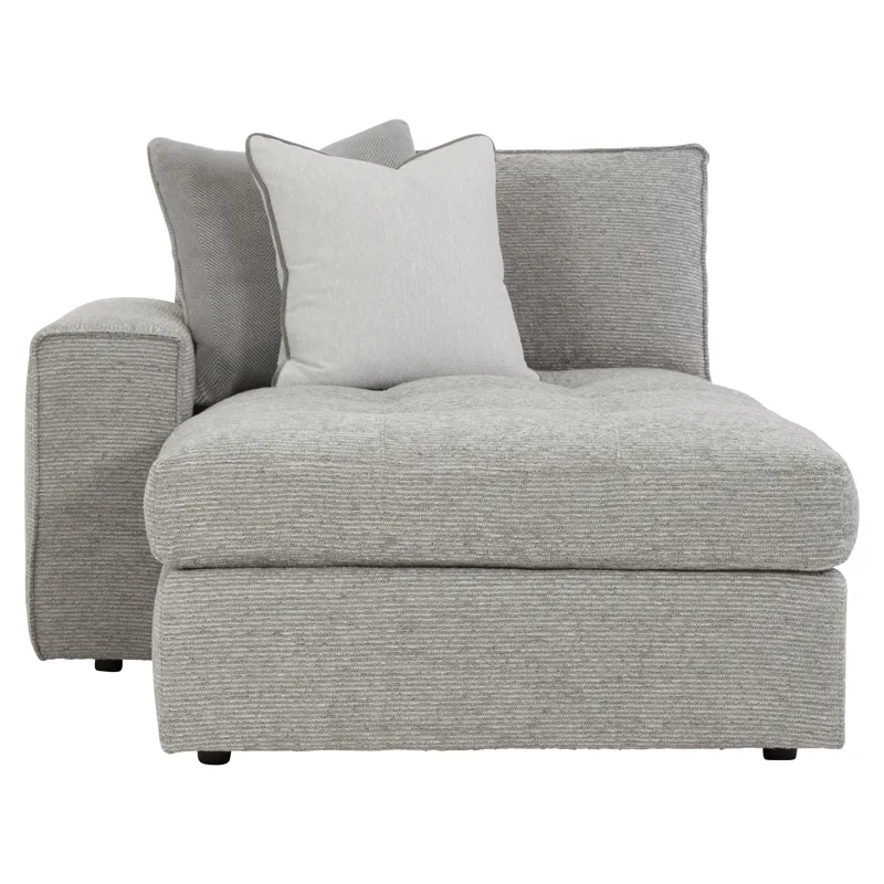 Plush Nest Fabric Left Arm Chaise