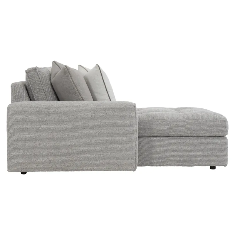 Plush Nest Fabric Left Arm Chaise