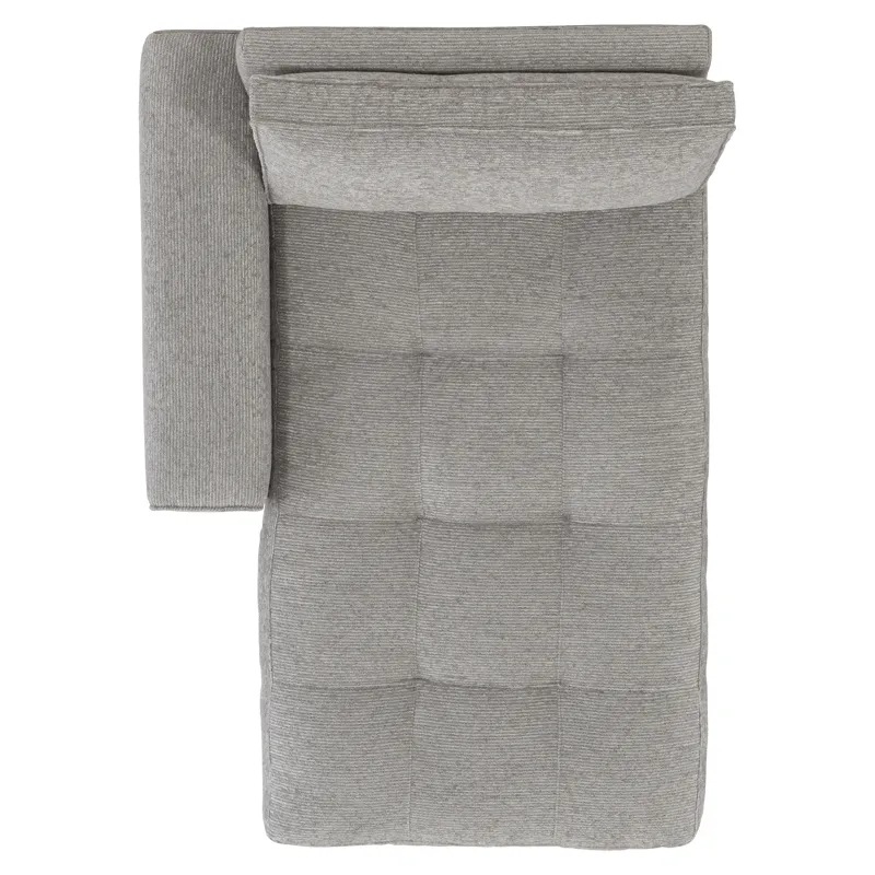 Plush Nest Fabric Left Arm Chaise