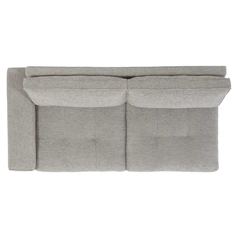 Plush Nest Fabric Left Arm Loveseat